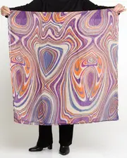 Kimber Scarf - Purple Lava Lamp