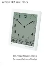 Franklin CL-1 Large Atomic Digi-Analog Clock, Day/Date, Indoor Temp & Humidity