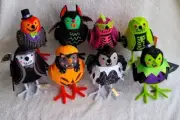 Set Of 8 Target 2024 Hyde & EEK Halloween Birds Feathery Friends Smoke Free Home