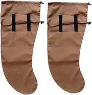 [Generic] Anti Leech Hiking Socks Free Size Protection for Trekking (brown), Brown, One Size
