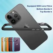 Hard PC Bumper Edge Frame Shockproof Rugged Case For iPhone 15 Pro Max 14 13 12