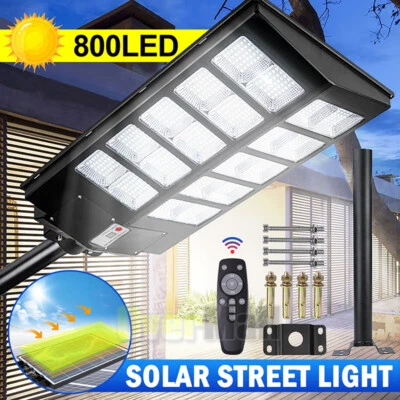 1000W Focos Solares 800 LED Exterior Para Calle Con Sensor De Exteriores Patio
