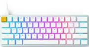 Glorious Custom Gaming Keyboard - GMMK 60% Percent Compact - USB C Wired 60 Mechanical Keyboard - RGB Hot Swappable Switches & Keycaps - Silver/White Metal Top Plate