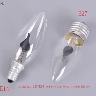 Hj E27 E14 LED 燃燒燈火效裝飾火焰火焰燈燈泡全新