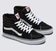 Size 9.5 - VANS Sk8- High Black White