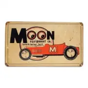 MOONEYES MOON EQUIPMQNT ROADSTER GARAGE SIGN RETRO HOT RAT ROD MG775 FREE SHIP