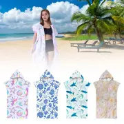 Poncho Changing Robe with Zipper Hooded Towel Poncho Robe Highly Absorbent xdwNm