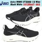 Asics WMNS GT2000 13 Wide Black White 1012B667-003 Women's Size
