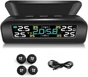 Car Universal Solar Tire Pressure ing System USB Rechargeable High Accuracy Tire-Pressure Measureme Device Gauge