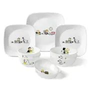 CORELLE x Peanuts Snoopy the Home Edition Square 9P Korean Duo Set