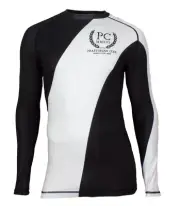 Ranked Rash Guard Long Sleeve White