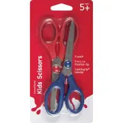 Fiskars Schoolworks Kids' Squishgrip Scissors 5" 2/Pkg-Pointed Tip 105580