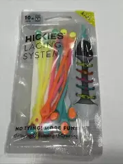 New Kids Hickies Lacing System Neon Rainbow Multicolor Pink Yellow OC31