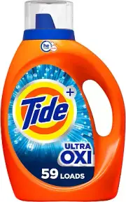 Tide Ultra Oxi Liquid Laundry Detergent, HE Compatible, 59 Loads, 84 Fl Oz, Tide