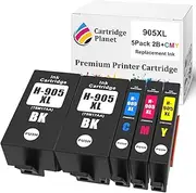 Cartridge Planet 5 Pack (2BK,1C,1M,1Y) Compatible Ink for HP 905XL for HP Officejet Pro 6950 6956 6960 6970