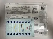 NEW Vtg Super Scale 72-691 B-25D Air Apache War Model Airplane 1/72 Decal (AQJ3)