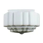 St Kilda 14&quot; Glass Shade 12 1/4&quot; Fitter, Opal Matte