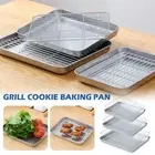 Stainless Steel Wire Rack Square Baking Tray BBQ Tray Grilling Tool