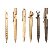 Tool Brass Pen Portable EDC Ballpoint Pen Bolt Action Write Pen Multi Tool