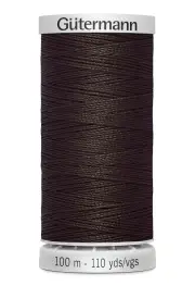 Gutermann Extra Strong Polyester Thread, #696 DARK BROWN, 100m Spool