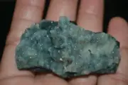 blue chalcedony mineral specimen india #527