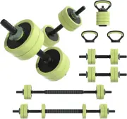 Adjustable Dumbbell Set 22/42/62LBS, 4-In-1 Free Weight Dumbbell Set Used as Ket