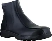 [Mellow Walk] Quentin Men's Safety Composite Toe Work Shoes Slip On Loafers 3E Wide Width