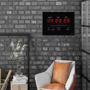 External Chinese Wall Clock Perpetual Calendar Temperature And Humidity Timekeep