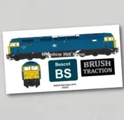 British Rail Class 47 Fridge Magnet 47002 Bescot BR Blue Diesel Locomotive
