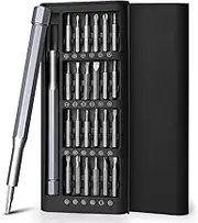 GeeRic 25-in-1 Screwdriver Sets, Premium Mini Screwdriver Set with Phillips Head & Flathead Small Screwdriver Professional Magnetic Mini Repair Tool Kit for Phone, PC, Watch, Eyeglass