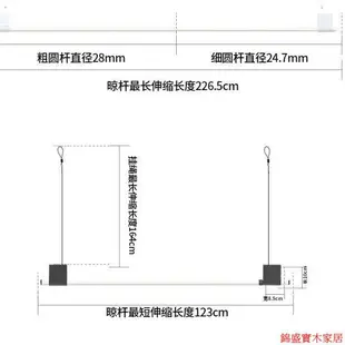 開立發票 晾衣桿 頂裝晾衣桿 陽台晾衣桿 曬衣桿多功能懸掛式不銹鋼伸縮桿升降曬被子陽光房陽臺晾衣桿0306