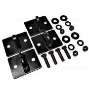 GRIPON (Pack of 2) 3/8in Bolt On Grab Hook Mount with Clevis Mount - Black