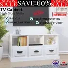 Stylish TV Cabinet Entertainment Unit Stand Storage High Gloss White Organiser