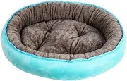 Beautiful Cat Cushion Cotton Plush Warm Dog Beds Large Bite Resistant Non Slip Round Dog Cushion Machine Washable for Dogs Cats Rabbits Other Animals Pink,S (Color : Blue, Size : XL)
