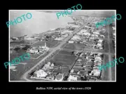 OLD POSTCARD SIZE PHOTO OF BALLINA NSW AERIAL VIEW OF THE TOWN c1920 2