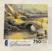 Thomas Kinkade Shimmer 750 Piece Puzzle - Portrait of Light - Sealed box