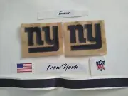 Custom New York Giants Full Size Football Helmet Decals w/military ribbon decal