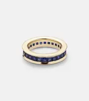 [Octavia Elizabeth] Octavia Elizabeth Ivy Eternity 18kt gold ring with sapphire M blue