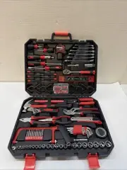 Hand Tool Box Storage Case Tool Set General Household with Toolset 238Pcs-Black