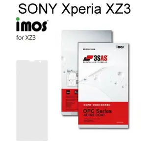 【iMos】3SAS系列保護貼 SONY Xperia XZ3 (6吋) 超潑水、防污、抗刮