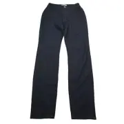 Mind Code Pants Womens 1 Black High Waist Flat Front Straight Leg Jegging