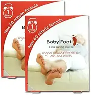 Foot Peel Mask - Baby Foot Original Exfoliant Foot Mask - Repair Rough Dry Cracked Feet and remove Dead Skin, Repair Heels and enjoy Baby Soft Smooth Feet - 80 mls in each Mint Scented Pair contains 17 natural extracts (Pack of 2)
