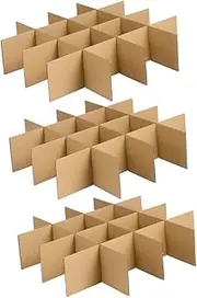 COHEALI 18pcs Glass Dividers for Moving Boxes, Kitchen Wine Glassware Dish Packing Moving Cardboard Boxes for Shipping