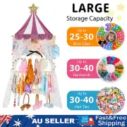 Girls Hair Bows Organizer Wall Hanging Headband Holder Hair Clip Storage Hanger