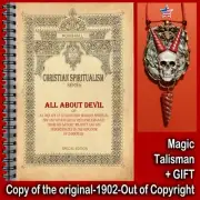 Antique Book Occultism Devil Black Magic Esoteric Satanic Grimoire Satan Magick