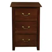 Tasmania 3 Drawer Lamp Table - Mahogany