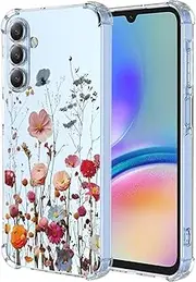 [RRXSYXL] for Samsung Galaxy A05S Case,Samsung Galaxy M14 4G Case with Colorful Pretty Flower Series Anti-Drop Soft Shell Case for Samsung A05S,Samsung M14 4G,Pretty Flower