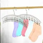 2 Pieces Clothes Drying Rack Laundry Hanger Dryer Rack for Drying Socks Ties