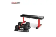 Powertrain Gen2 Pro 50KG Adjustable Dumbbell Set with Flat Bench