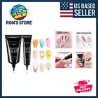 Nail Rhinestone Glue with 3D Nail Gel Kit: Nail Charm Glue Super Strong Gel N...